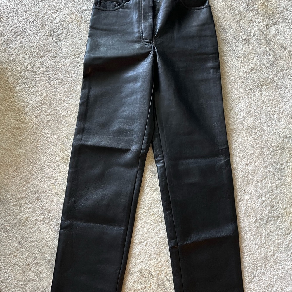 Wilfred Black Leather Melina Pants
